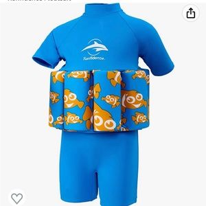 NWOT Toddler swim float suit Konfidence